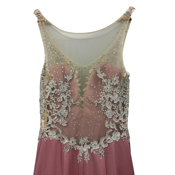 Abby Paris by Lucci Lu, Prom Dress Formal Gown, Style 93019, Blush Pink, Size 4 - Picture 11 of 16